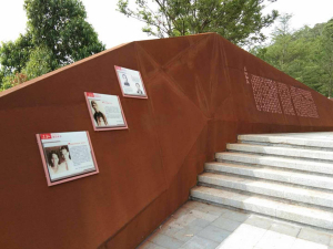 黄浦耐候钢挡土墙